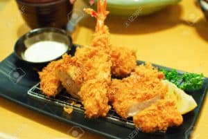 Japanese food fried
