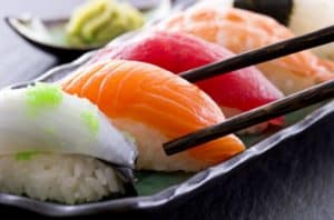 Nigiri Sushi (fish on rice)